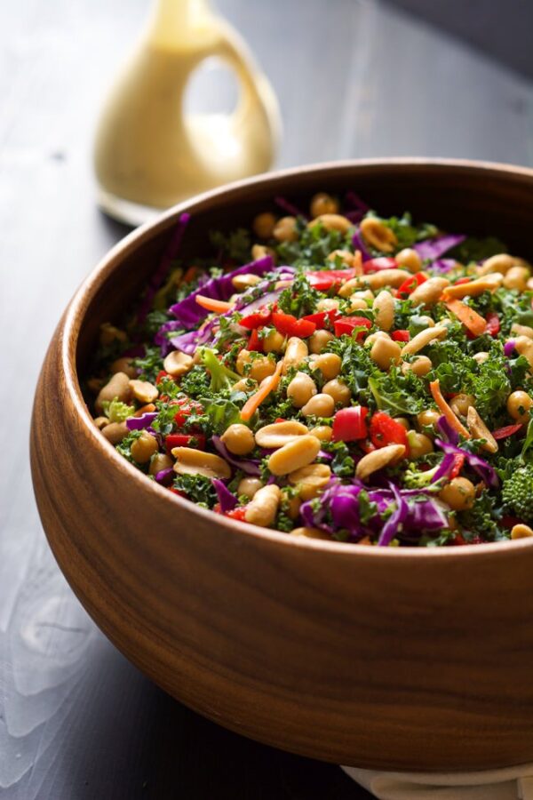 Rainbow Power Kale Salad