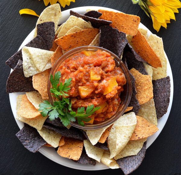 Chunky chipotle pumpkin salsa
