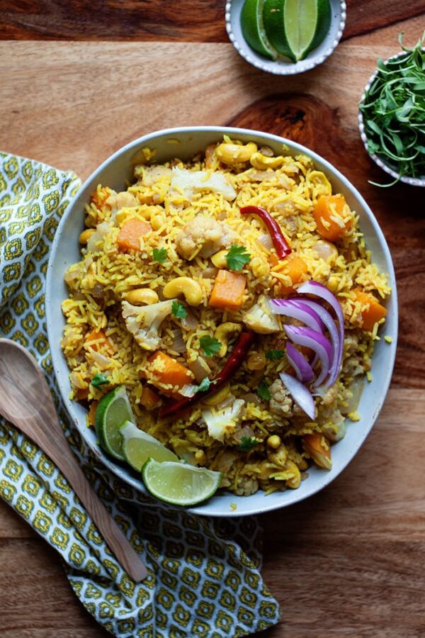 Biryani-Inspired Autumn Vegetable Rice