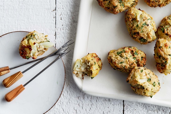 Crispy Parmesan Cauliflower Tots from Naturally, Delicious