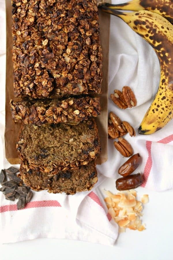 Toasted Coconut & Chocolate Banana Bread