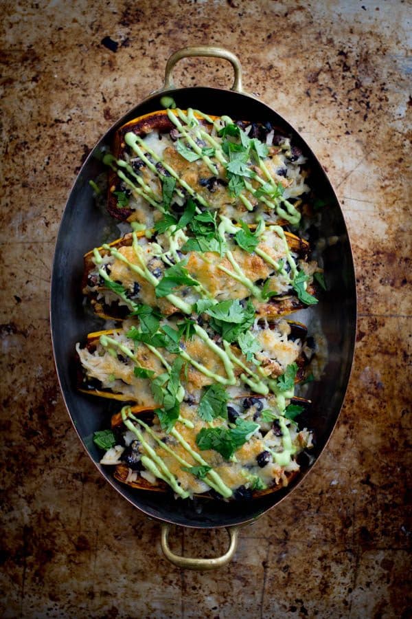 Delicata Squash Burrito Bowls