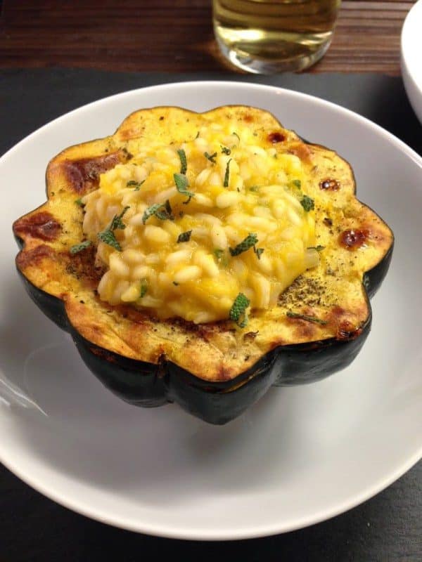 Risotto Stuffed Acorn Squash