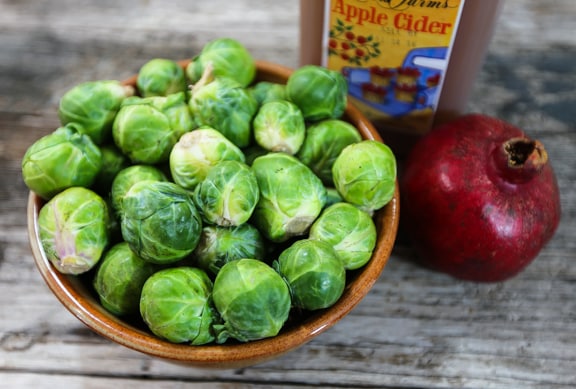 Cider Glazed Roasted Brussels Sprouts