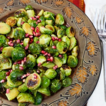 Cider Glazed Roasted Brussels Sprouts