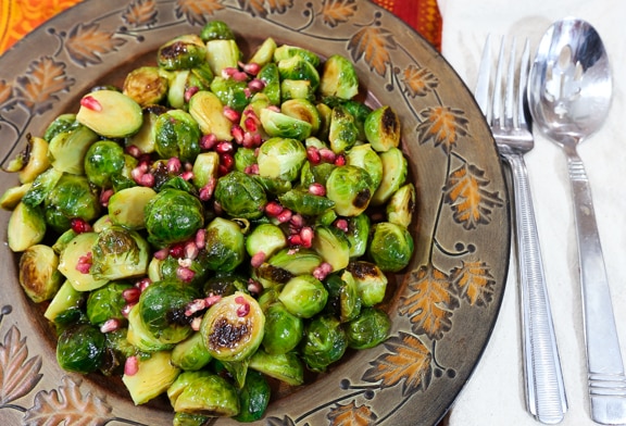 Cider Glazed Roasted Brussels Sprouts | Oh My Veggies