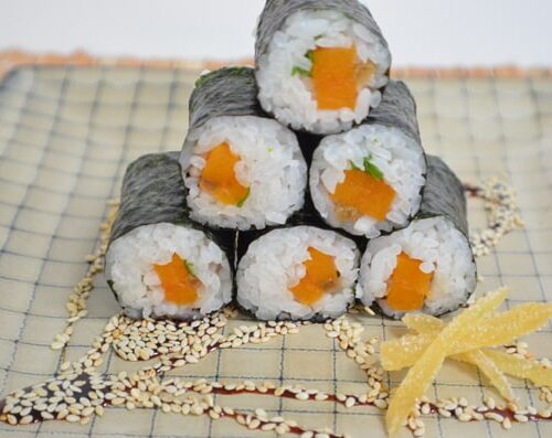 Butternut Squash Rolls From Vegetarian Sushi Secrets Oh My Veggies