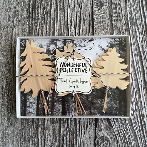 forest cupcake toppers handmade kitchen tools