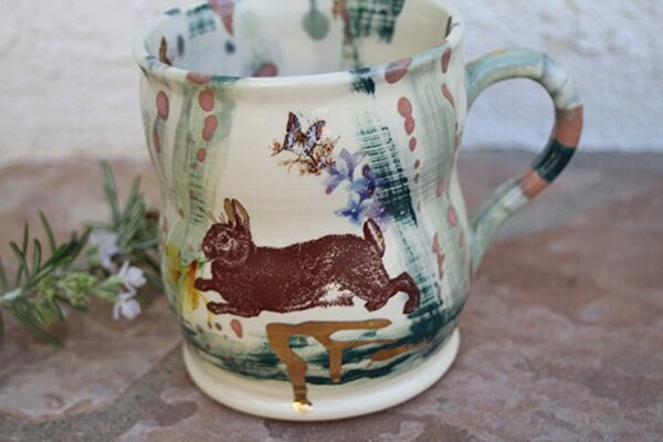 handmade ceramic bunny mug kitchen tools