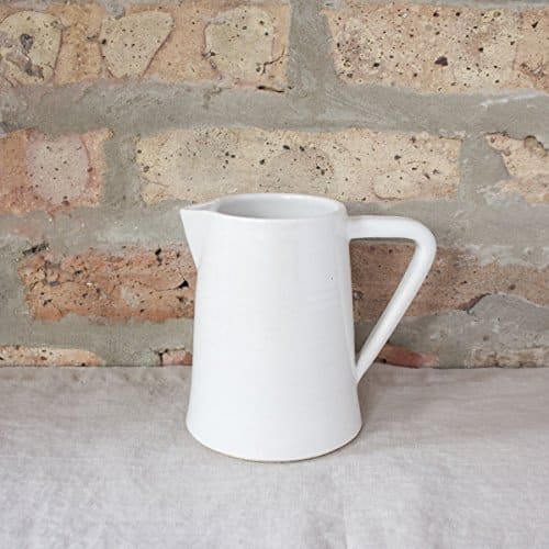 small modern white ceramic pitcher handmade kitchen tools
