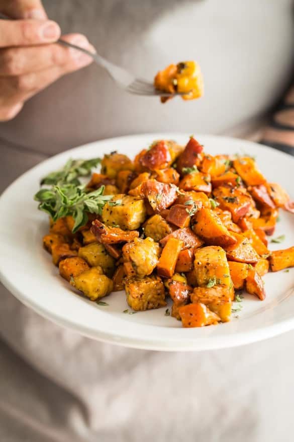 Roasted Sweet Potato and Tempeh