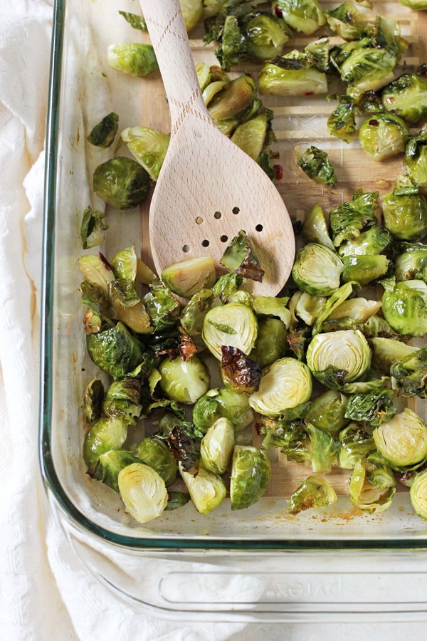 Squash Soup with Crispy Brussels Sprouts