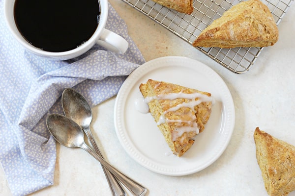 Sweet Potato Scones with Cardamom Glaze