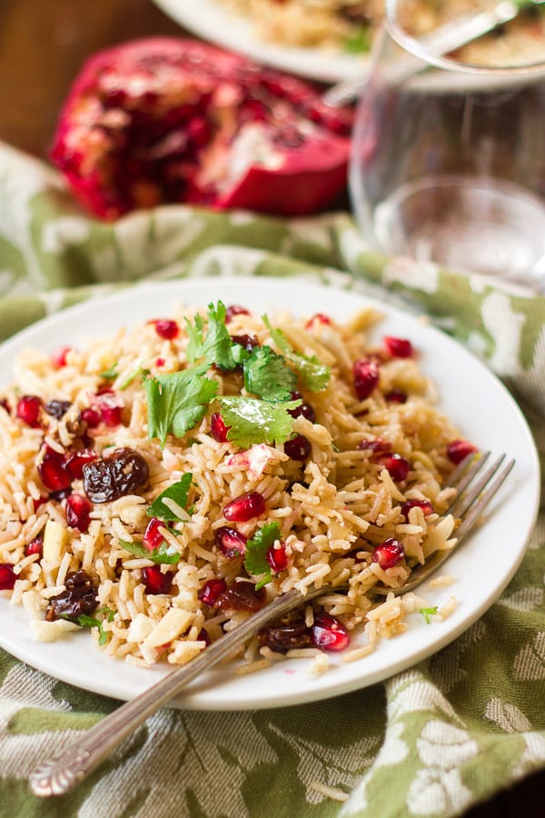 Basmati & Cauliflower Rice Pilaf By OhMyVeggies.com