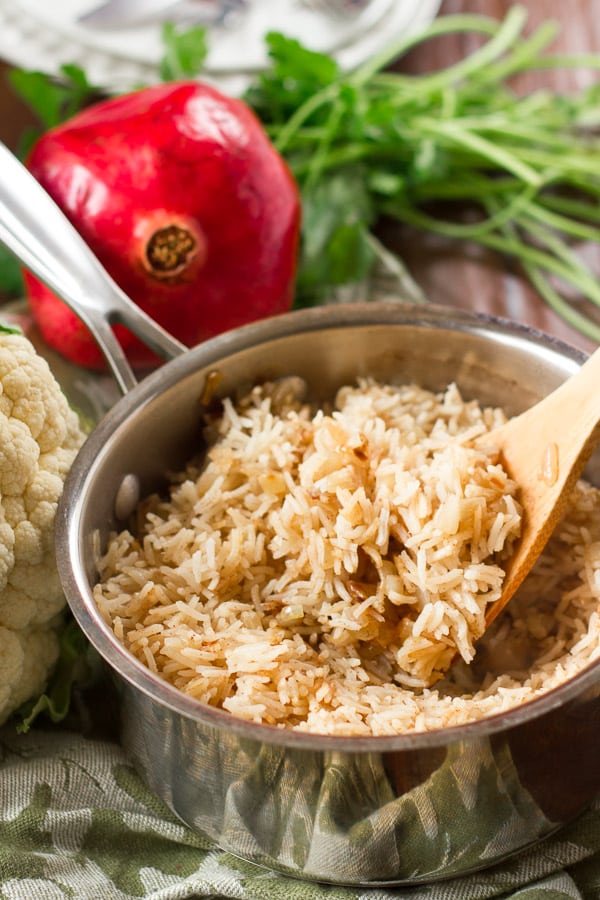 Basmati & Cauliflower Rice Pilaf with Fruit & Nuts