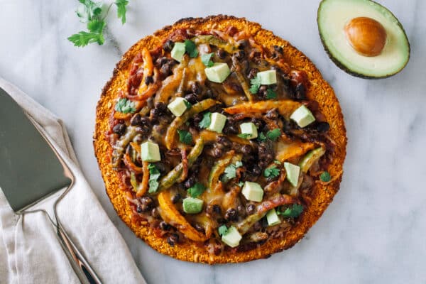 Mexican-Style Pizza with Sweet Potato Crust