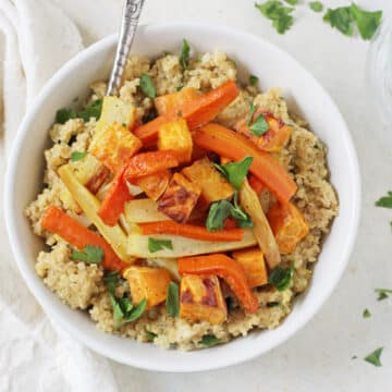 Quinoa Risotto with Roasted Root Vegetables