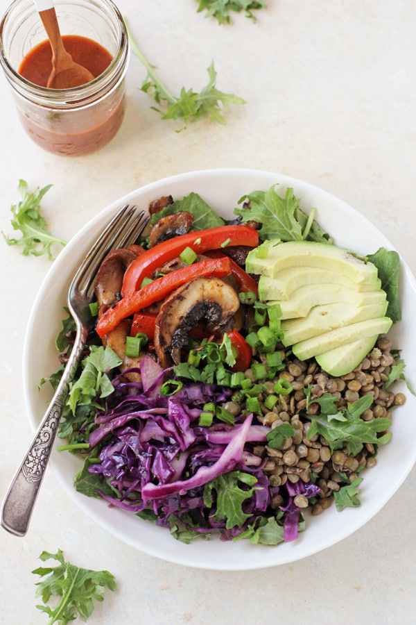 Barbecue Lentil Bowls