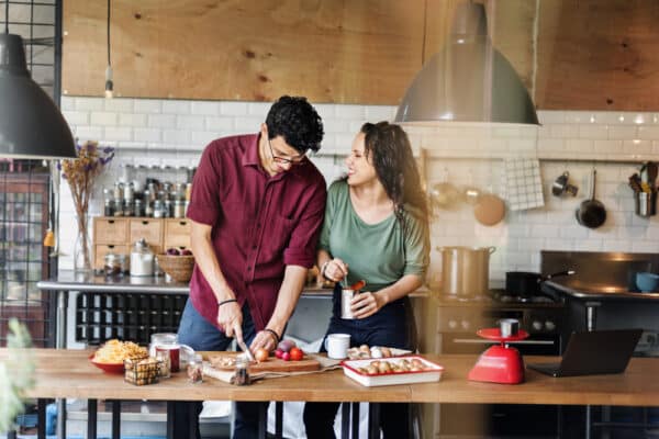 Couple Cooking Hobby Lifestyle Concept