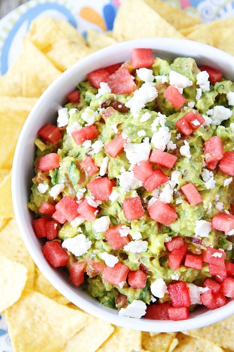 watermelon feta guacamole