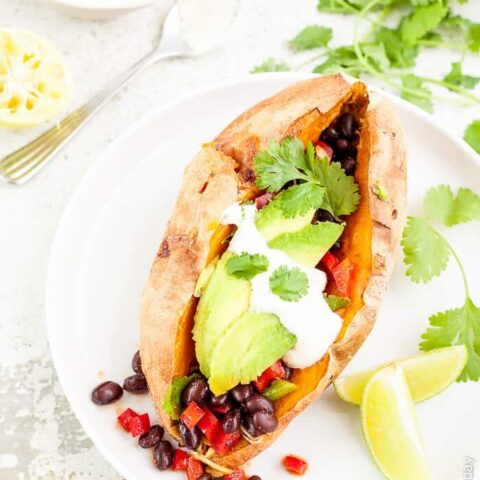 loaded sweet potato