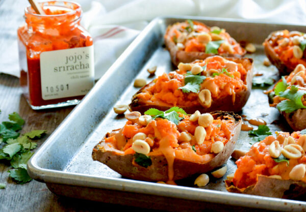 Thai Stuffed Potato Skins