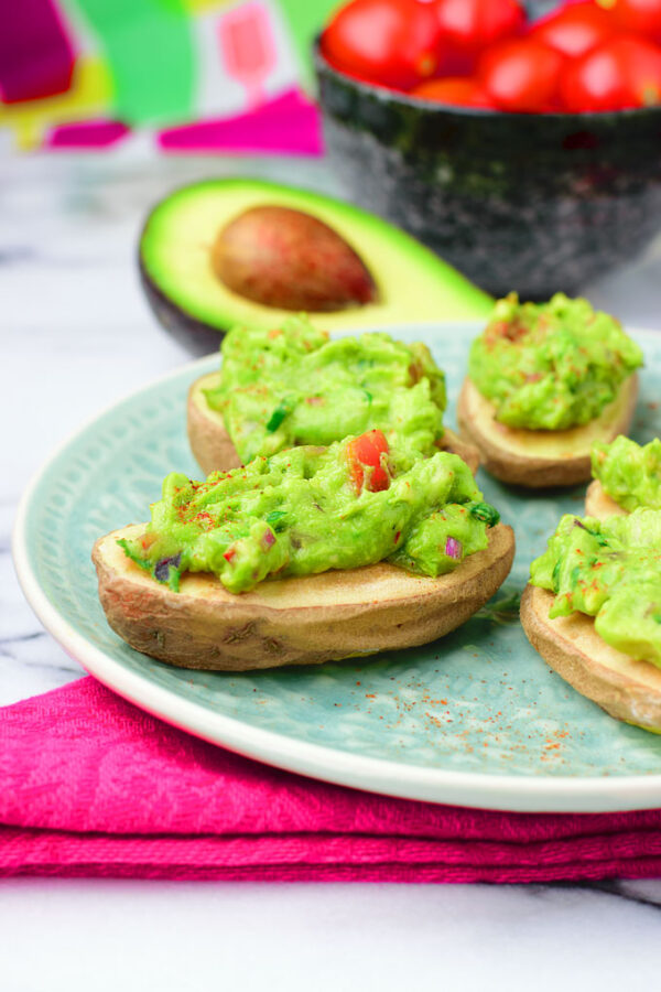 Baked Potato Stuffed with Guacamole