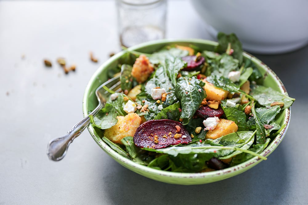 Beet Green Salad - Healthy Seasonal Recipes