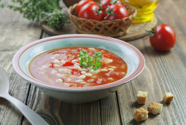 Tomato Soup With White Beans
