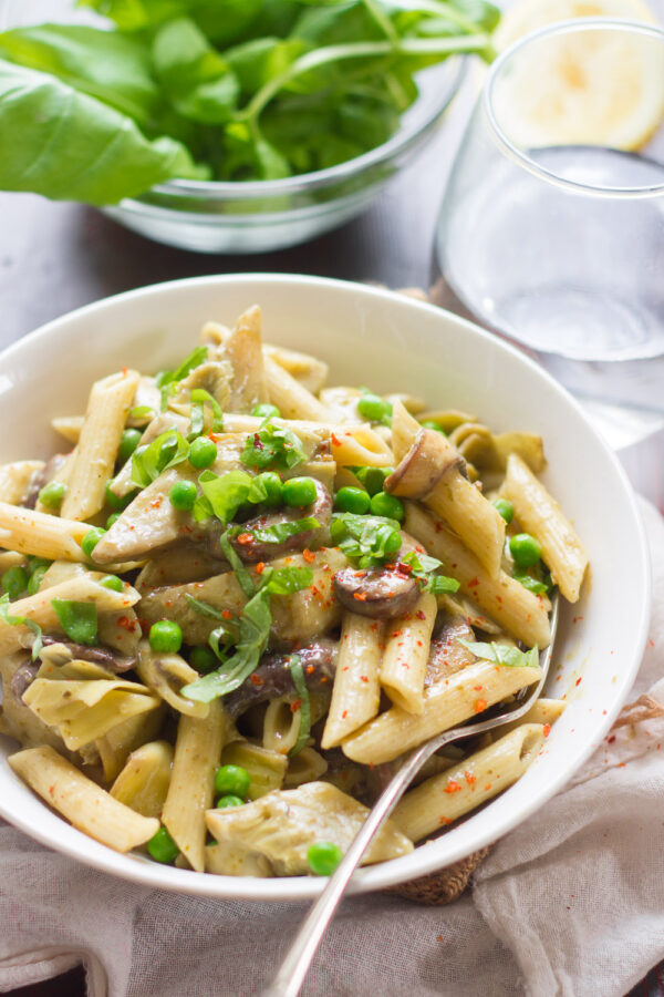 Creamy Vegan Pesto Pasta