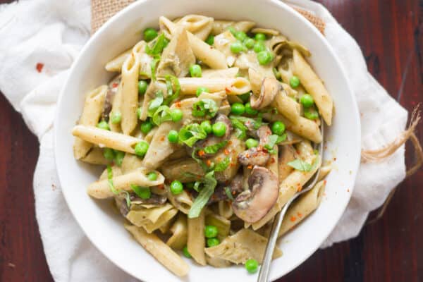 Creamy Vegan Pesto Pasta