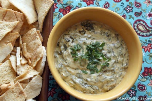 crockpot warm spinach dip
