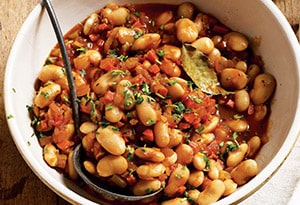 giant beans in tomato sauce by Oprah
