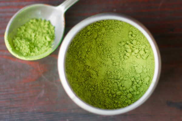 Matcha Doughnuts with Almond Glaze