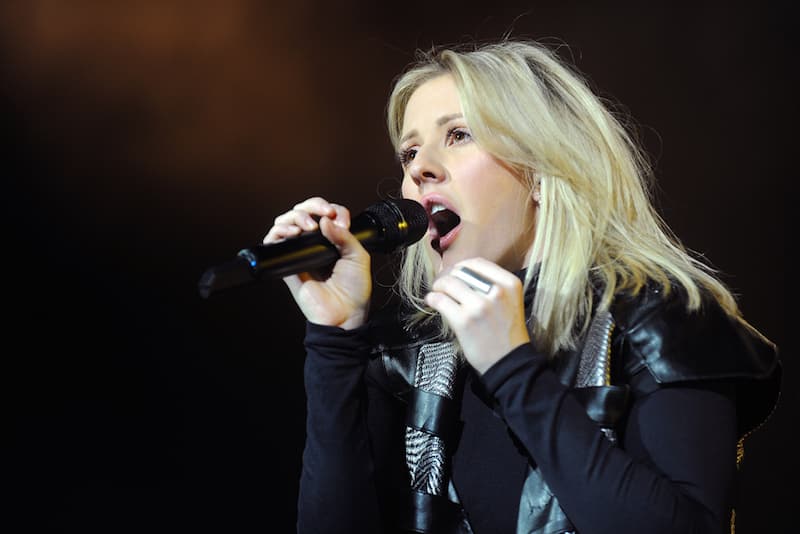 PRAGUE - JANUARY 30: Popular English singer Ellie Goulding during her performance in Prague, Czech republic, January 30, 2016.