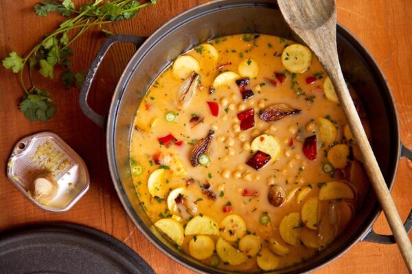 spicy chickpea stew with coconut milk