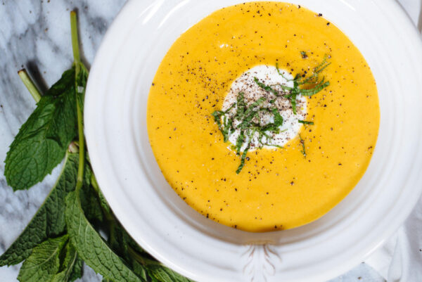 spicy summer squash soup