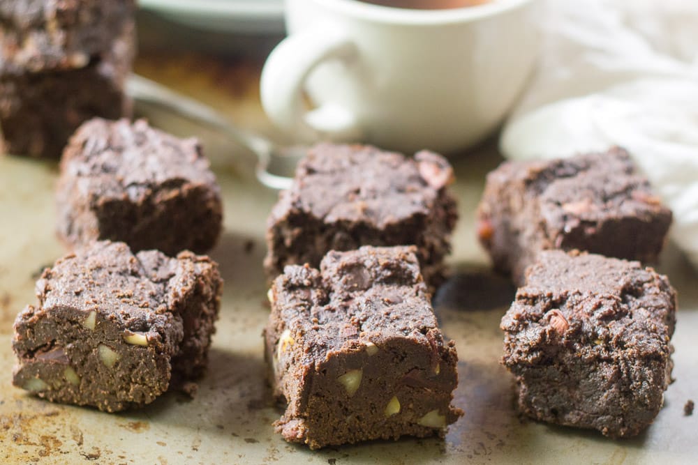 Mocha, Almond & Chocolate Chunk Brownies