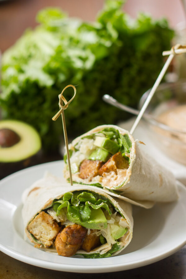 Tempeh Reuben Wraps From OhMyVeggies.com