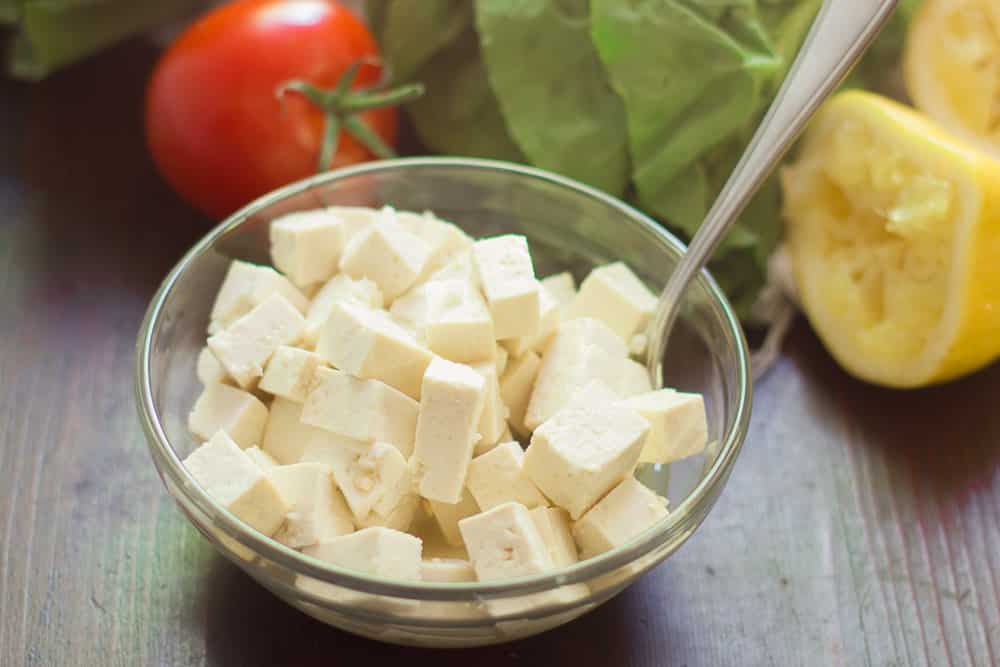 Vegan Greek Salad with Tofu Feta