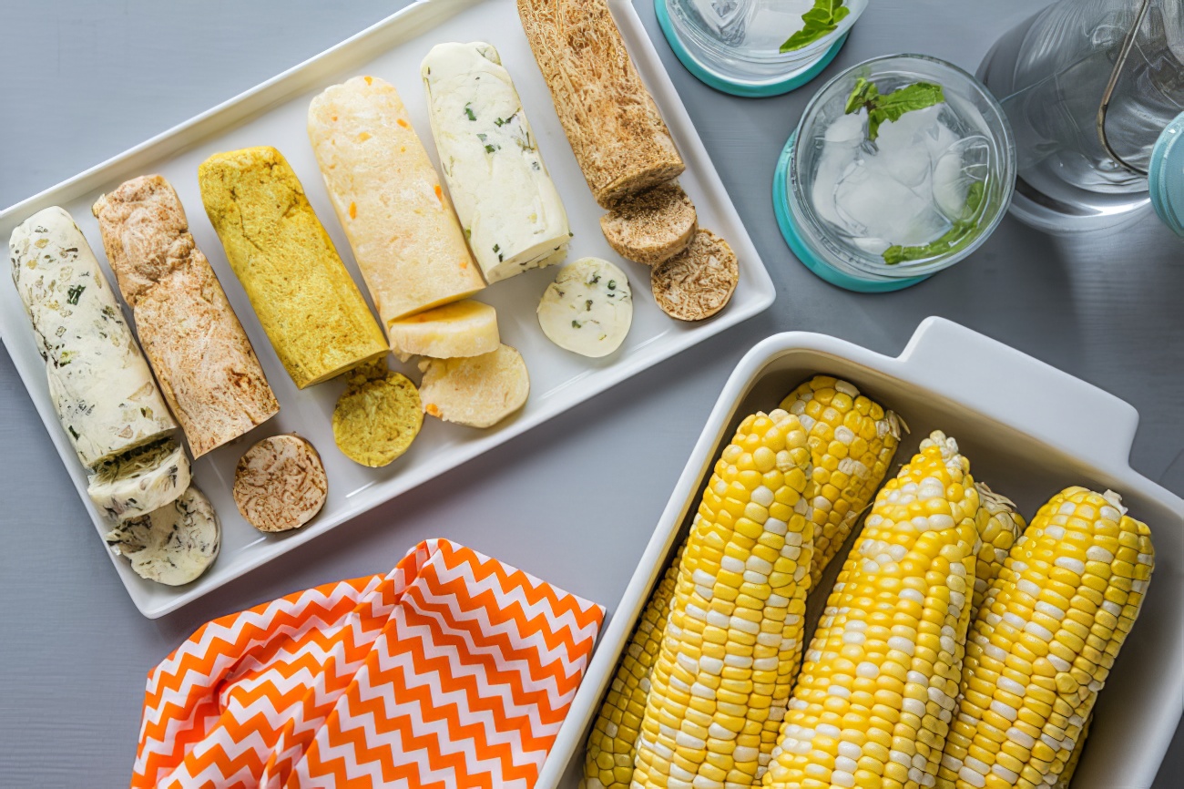 homemade compound butter and corn on the cob