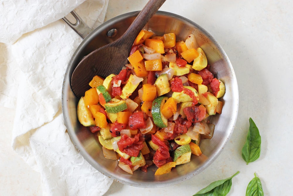 Ratatouille Polenta Stacks