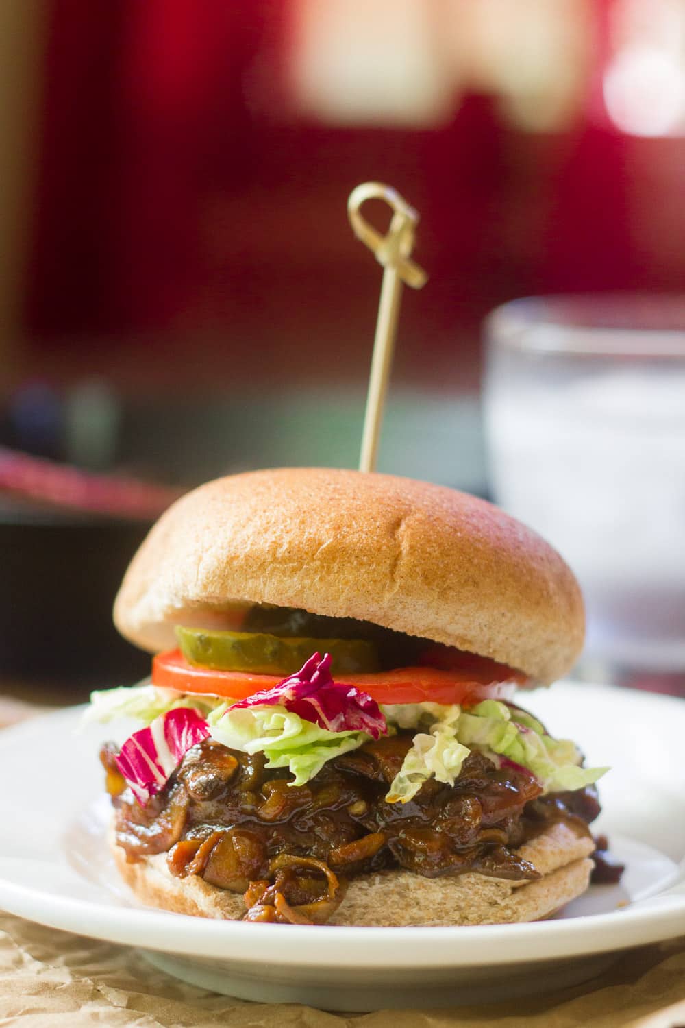 Barbecue Pulled Mushroom Sandwiches