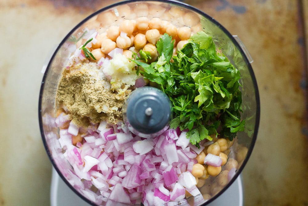 Open-Faced Falafel Burgers