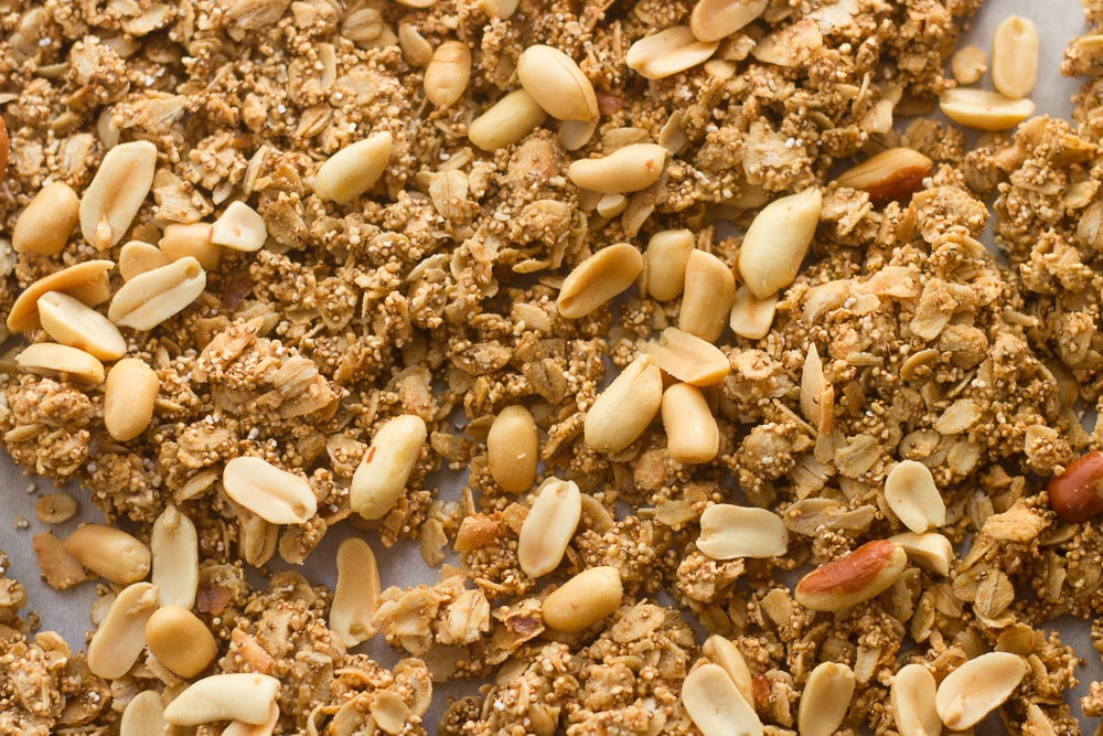 Peanut Butter Puffed Amaranth Granola