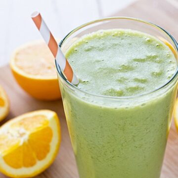 20 Healthy Green Smoothie Recipes: Green Orange Dreamsicle Smoothie
