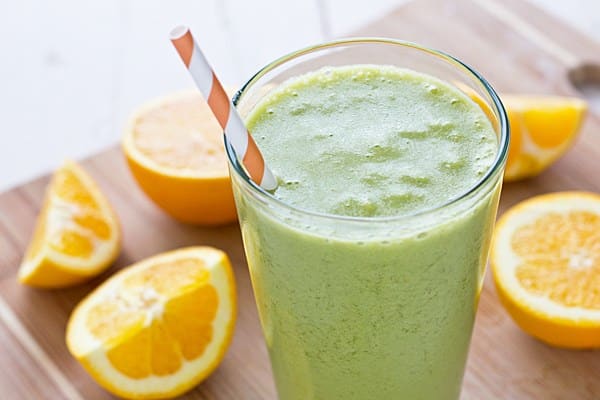 20 Healthy Green Smoothie Recipes: Green Orange Dreamsicle Smoothie