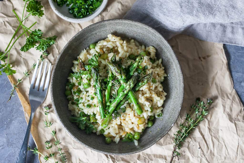 18 Best Easy Vegetarian Recipes: Asparagus Risotto
