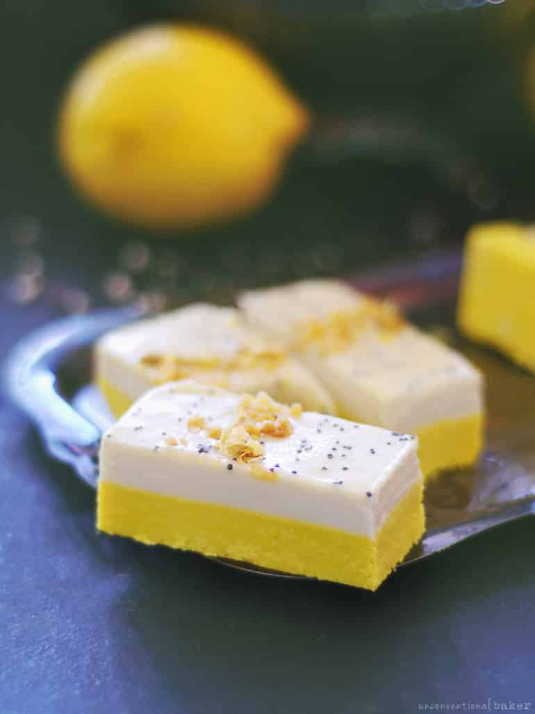 26 Creative and Delicious Turmeric Recipes: Ginger Turmeric Lemon Cream Bars