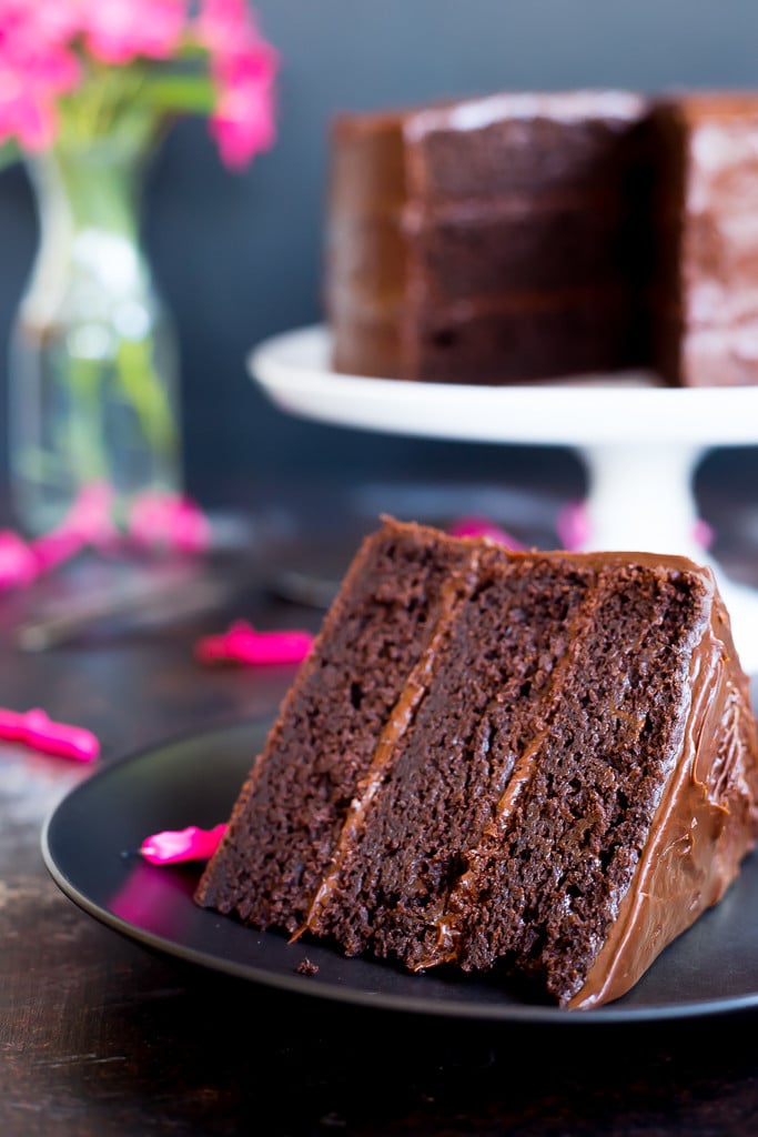 25 Drool-Worthy Chocolate Cake Recipes: Gluten-free Three Layer Chocolate Cake